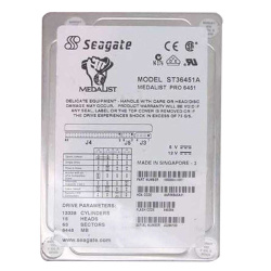 Seagate - 6.4GB 5.4K Ultra-ATA/33 3.5" 512KB Cache Hard Drive - ST36451A