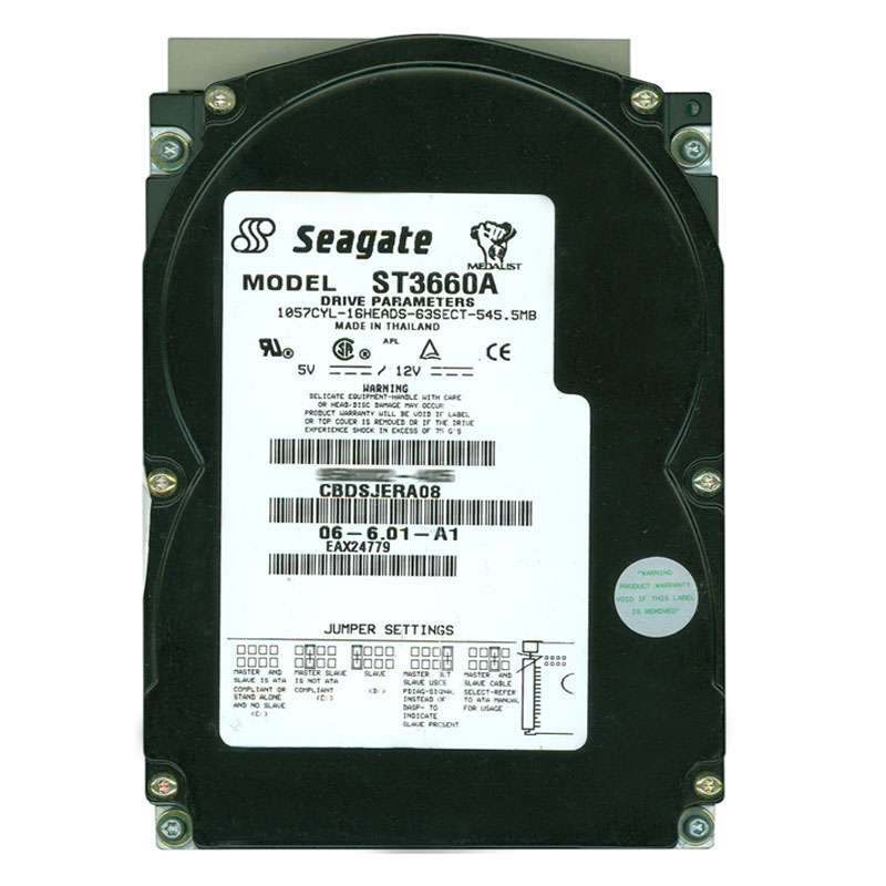 Seagate - 545.5MB 3.8K IDE 3.5" 120KB Cache Hard Drive - ST3660A