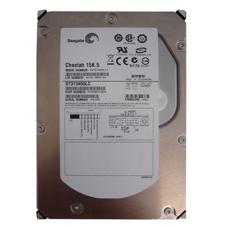 ST373455LC.jpg Seagate - 73.4GB 15K 80-PIN Ultra-320 SCSI 3.5" 16MB Cache Hard Drive - ST373455LC - Image 1