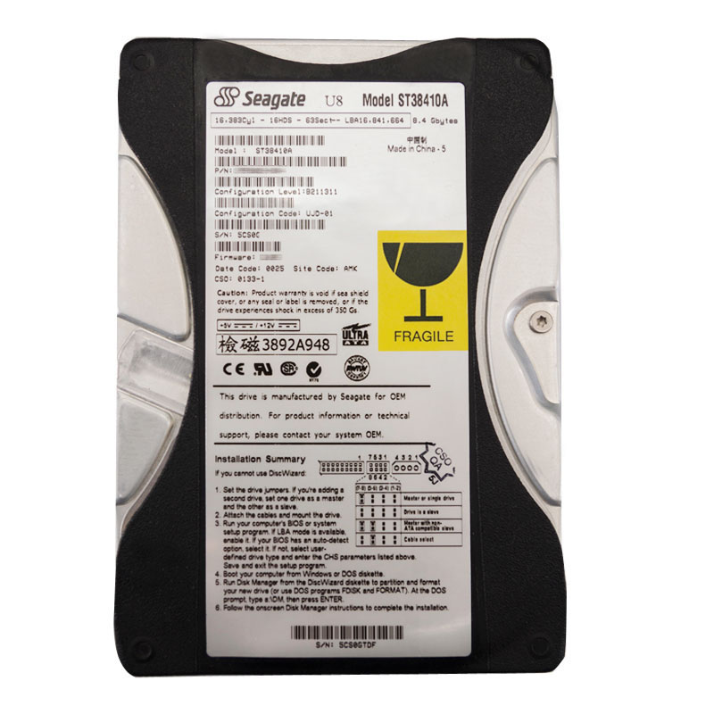 Seagate - 8.62GB 5.4K ATA/66 3.5" 512KB Cache Hard Drive - ST38410A