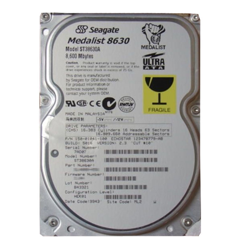Seagate - 8.6GB 5.4K Ultra ATA/3 3.5" 256KB Cache Hard Drive - ST38630A