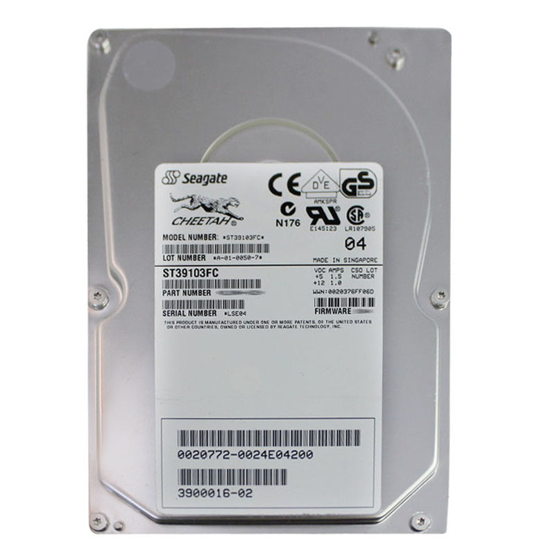 Seagate - 9.1GB 10K 40-PIN Fibre Channel 3.5" 1MB Cache Hard Drive - ST39103FC