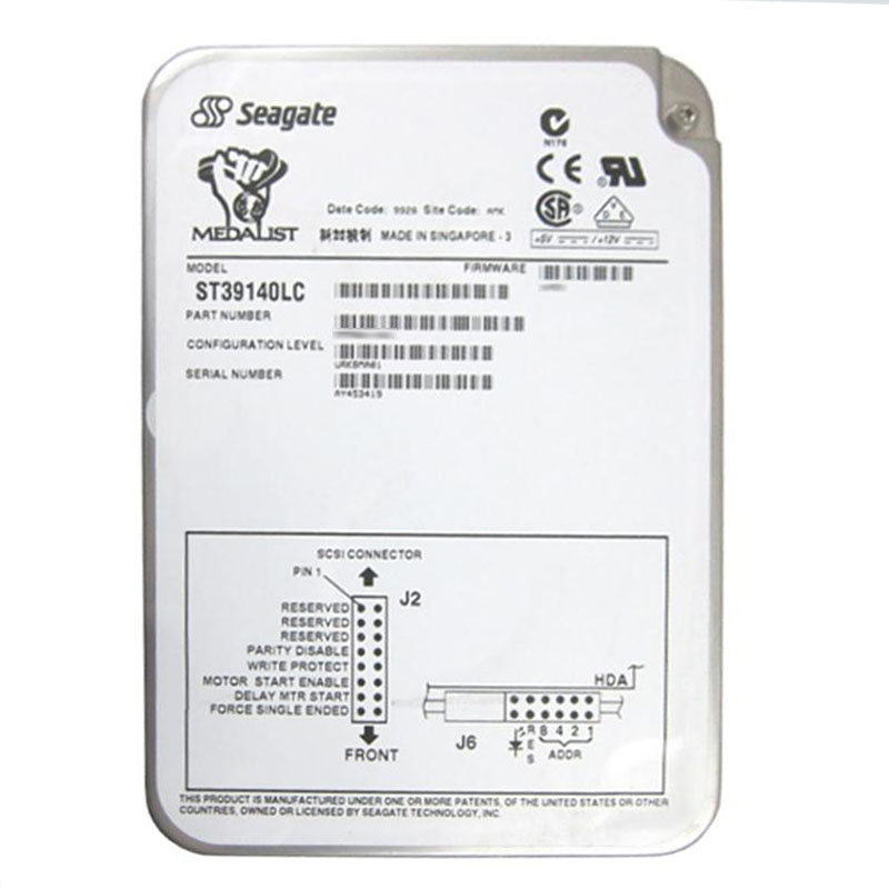 Seagate - 9.1GB 7.2K 80-PIN SCSI 3.5" 512MB Cache Hard Drive - ST39140LC