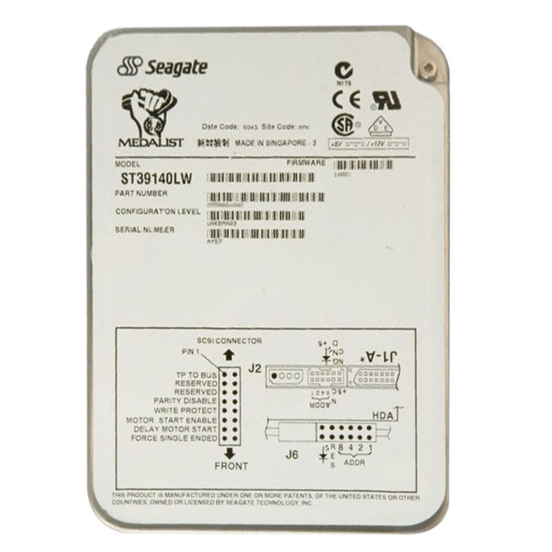Seagate - 9.1GB 7.2K 68-PIN SCSI 3.5" 512MB Cache Hard Drive - ST39140LW