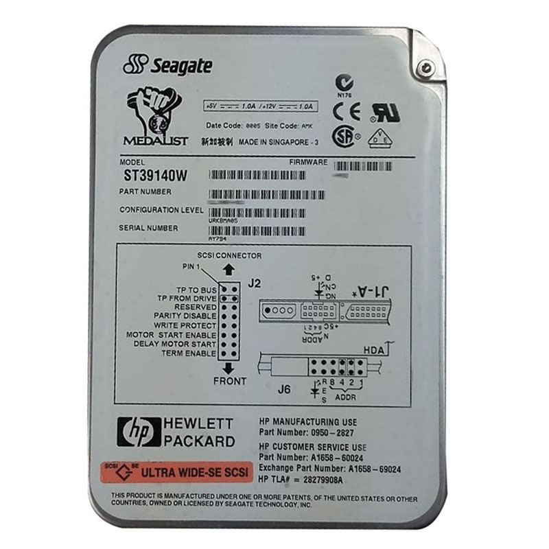 Seagate - 9.1GB 7.2K 68-PIN Ultra Wide SCSI 3.5" 512KB Cache Hard Drive - ST39140W