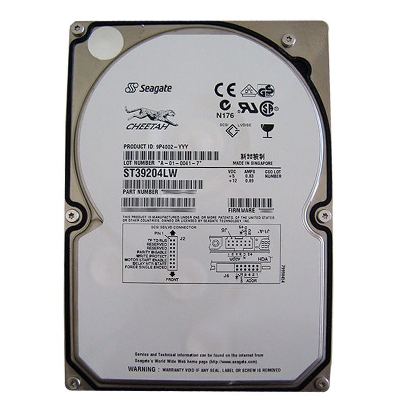 ST39204LW.jpg Seagate - 9.17GB 10K 68-PIN Ultra-160 SCSI 3.5" 4MB Cache Hard Drive - ST39204LW - Image 1