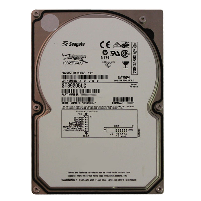 Seagate - 9.17GB 10K 80-PIN Ultra-160 SCSI 3.5" 4MB Cache Hard Drive - ST39205LC