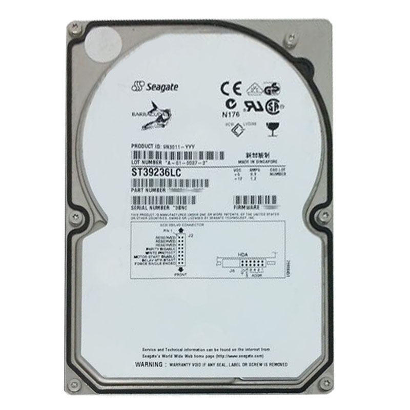 Seagate - 9.18GB 7.2K 80-PIN Ultra-160 SCSI 3.5" 2MB Cache Hard Drive - ST39236LC