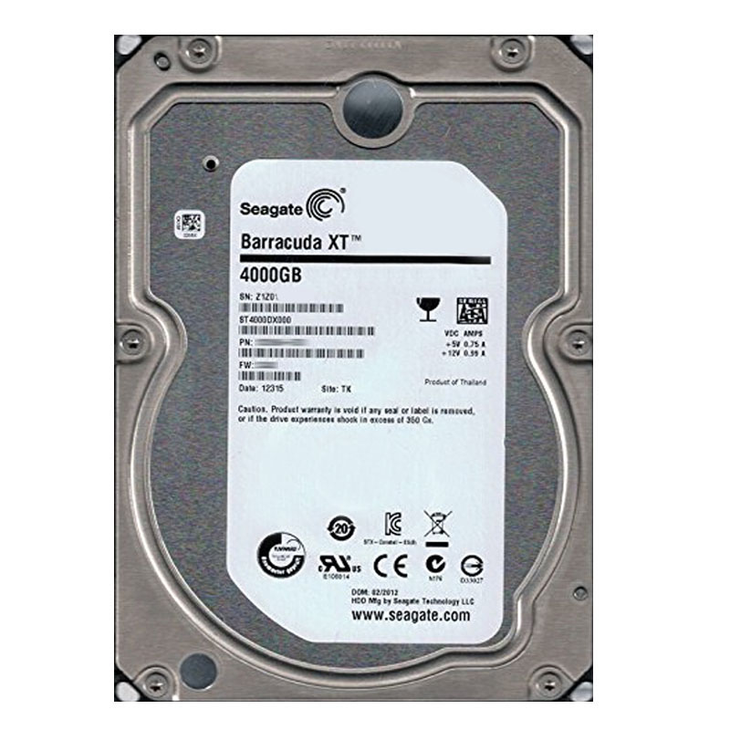 Seagate - 4TB 7.2K SATA 3.5" 128MB Cache Hard Drive - ST4000DX000