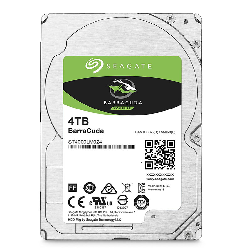 Seagate - 4TB 5.4K SATA 6.0Gbps 2.5" 128MB Cache Hard Drive - ST4000LM024