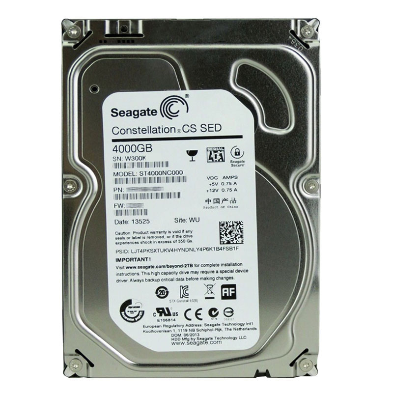 Seagate - 4TB 5.9K SATA 6.0Gbps 3.5" 64MB Cache Hard Drive - ST4000NC000