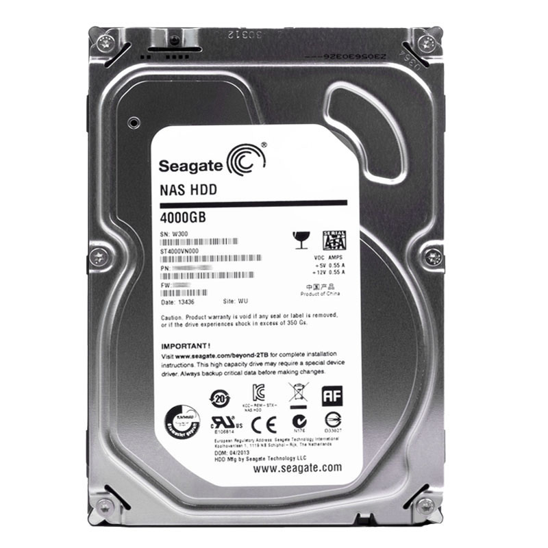Seagate - 4TB 5.9K SATA 6.0Gbps 3.5" 64MB Cache Hard Drive - ST4000VN000
