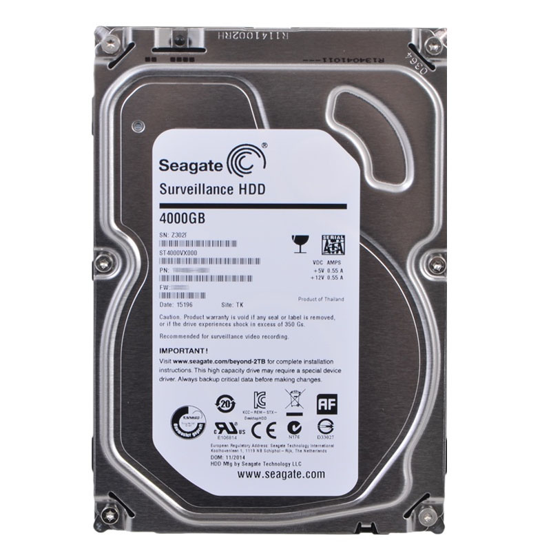 Seagate - 4TB 5.9K SATA 6.0Gbps 3.5" 64MB Cache Hard Drive - ST4000VX000