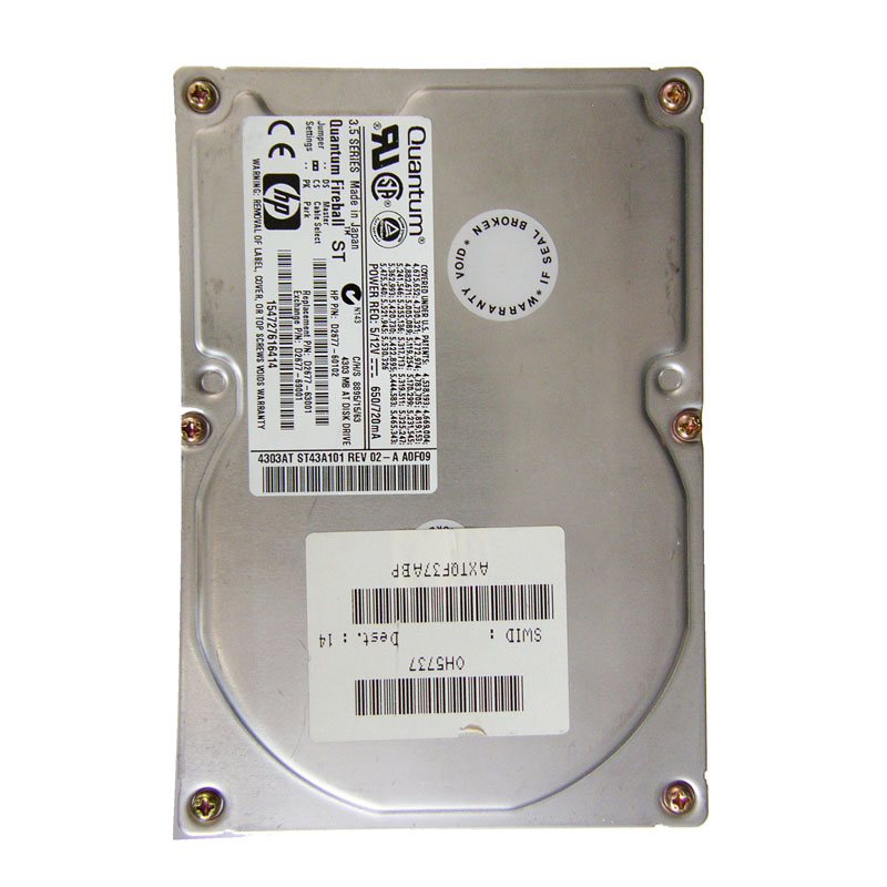 ST43A101.jpg Seagate - 4.3GB IDE Hard Drive - ST43A101 - Image 1