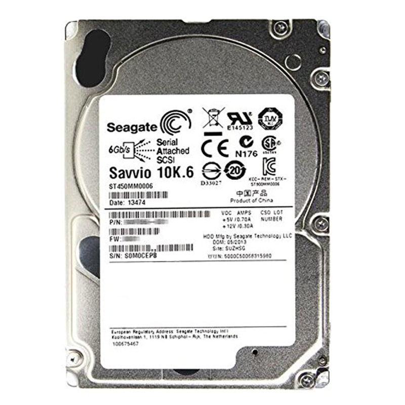 Seagate - 450GB 10K SAS 6.0Gbps 2.5" 64MB Cache Hard Drive - ST450MM0006