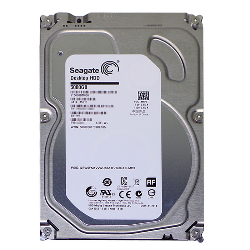 Seagate - 5TB 5.9K SATA 6.0Gbps 3.5" 128MB Cache Hard Drive - ST5000DM000