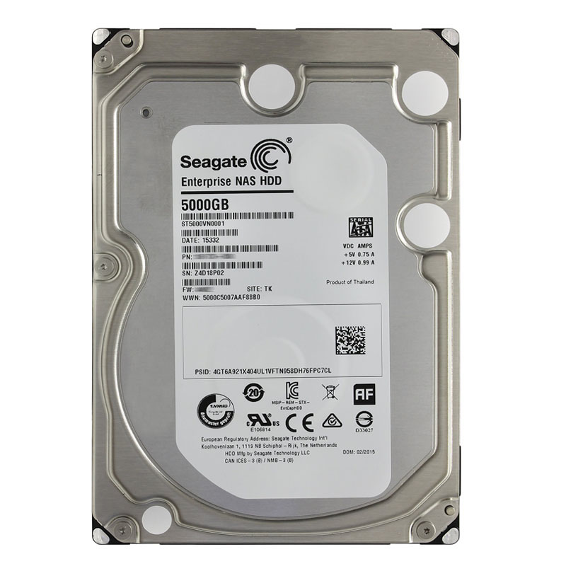 Seagate - 5TB 7.2K SATA 6.0Gbps 3.5" 128MB Cache Hard Drive - ST5000VN0001