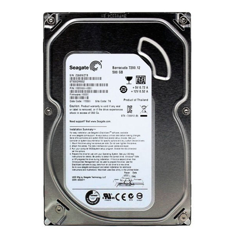 Seagate - 500GB 7.2K SATA 6.0Gbps 3.5" 16MB Cache Hard Drive - ST500DM002