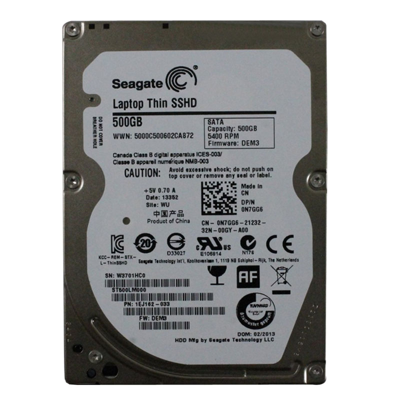 Seagate - 500GB 5.4K SATA 6.0Gbps 2.5" 64MB Cache Hard Drive - ST500LM000