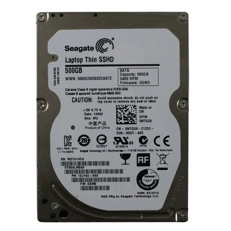 ST500LM000.jpg Seagate - 500GB 5.4K SATA 6.0Gbps 2.5" 64MB Cache Hard Drive - ST500LM000 - Image 1
