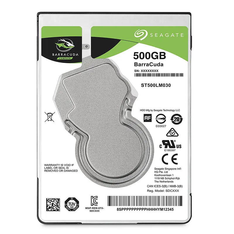 ST500LM030.jpg Seagate - 500GB 5.4K SATA 6.0Gbps 2.5" 128MB Cache Hard Drive - ST500LM030 - Image 1