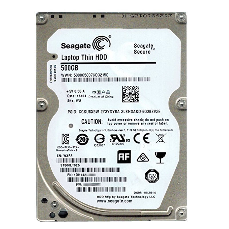 Seagate - 500GB 5.4K SATA 3.0Gbps 2.5" 16MB Cache Hard Drive - ST500LT025