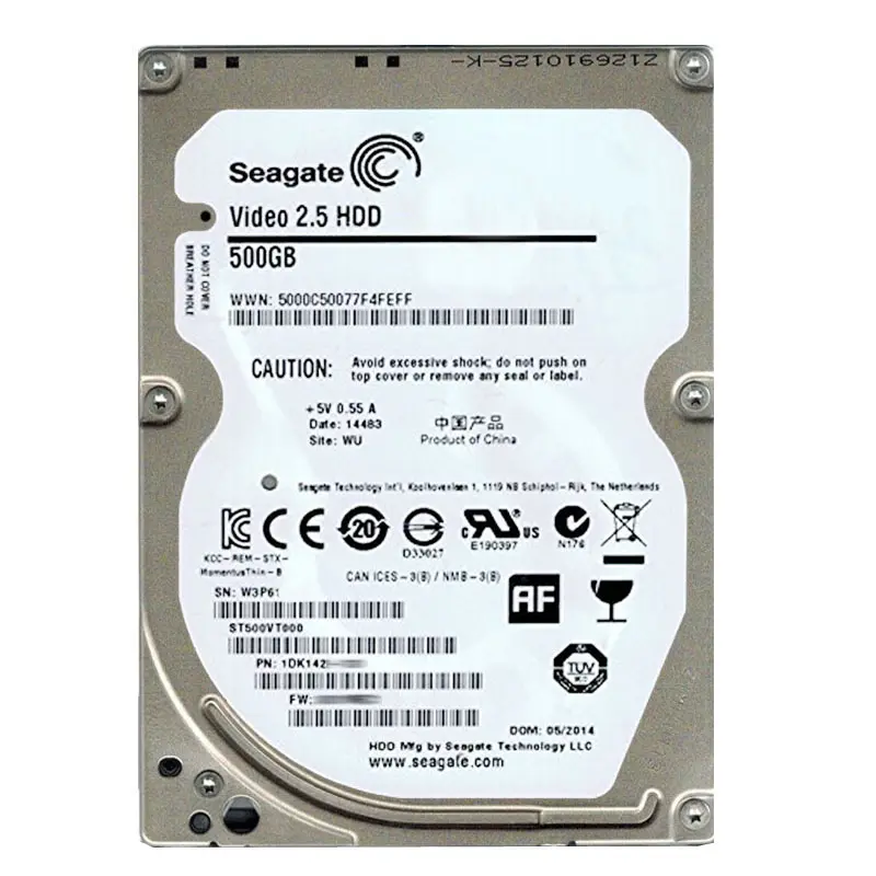 ST500VT000.jpg Seagate - 500GB 5.4K SATA 3.0Gbps 2.5" 16MB Cache Hard Drive - ST500VT000 - Image 1
