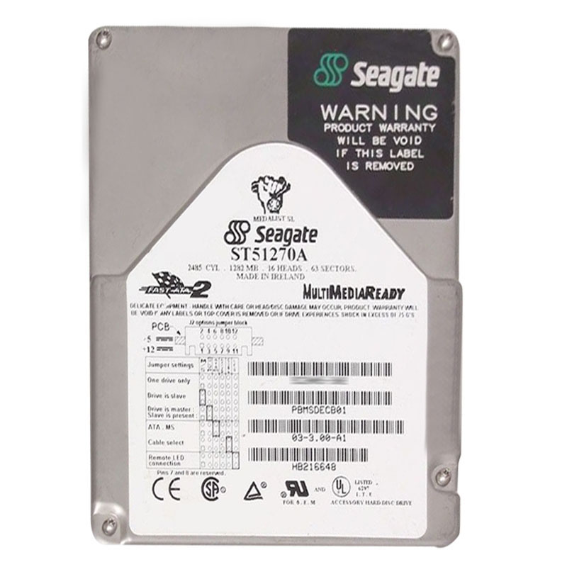 Seagate - 1.28GB 5.4K IDE 3.5" 128KB Cache Hard Drive - ST51270A