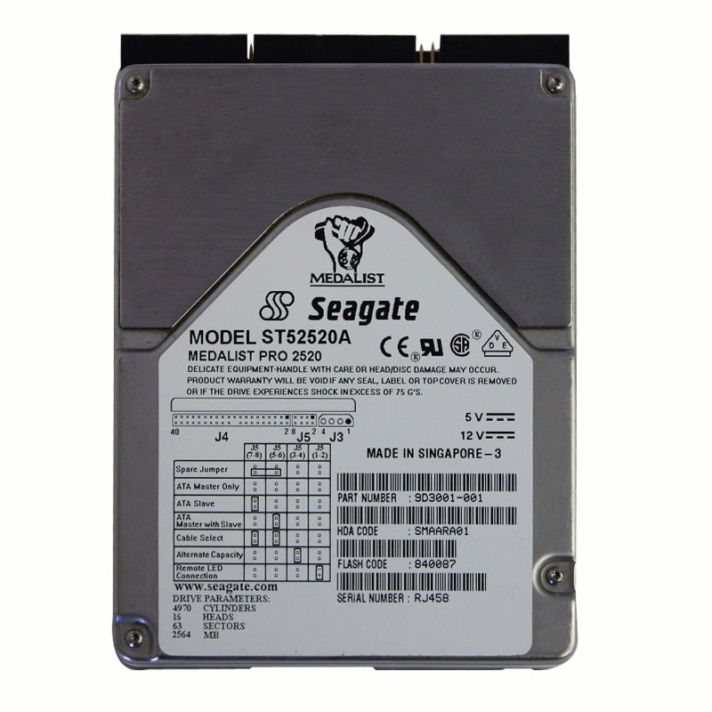 Seagate - 2.5GB 5.4K IDE 3.5" 128KB Cache Hard Drive - ST52520A