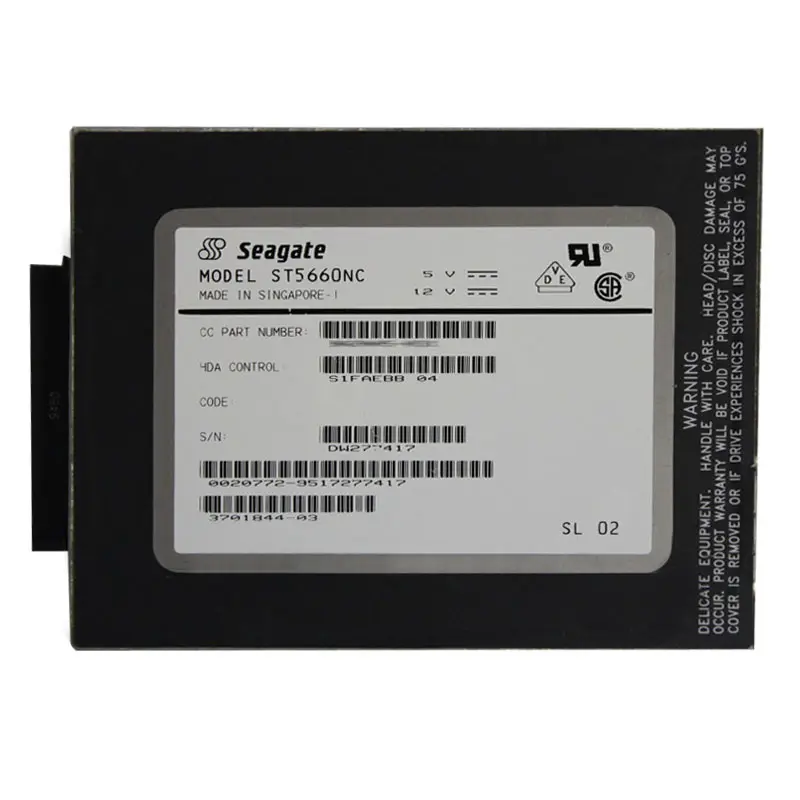 ST5660NC.jpg Seagate - 545MB 4.5K 80-PIN Fast SCSI 3.5" 256KB Cache Hard Drive - ST5660NC - Image 1