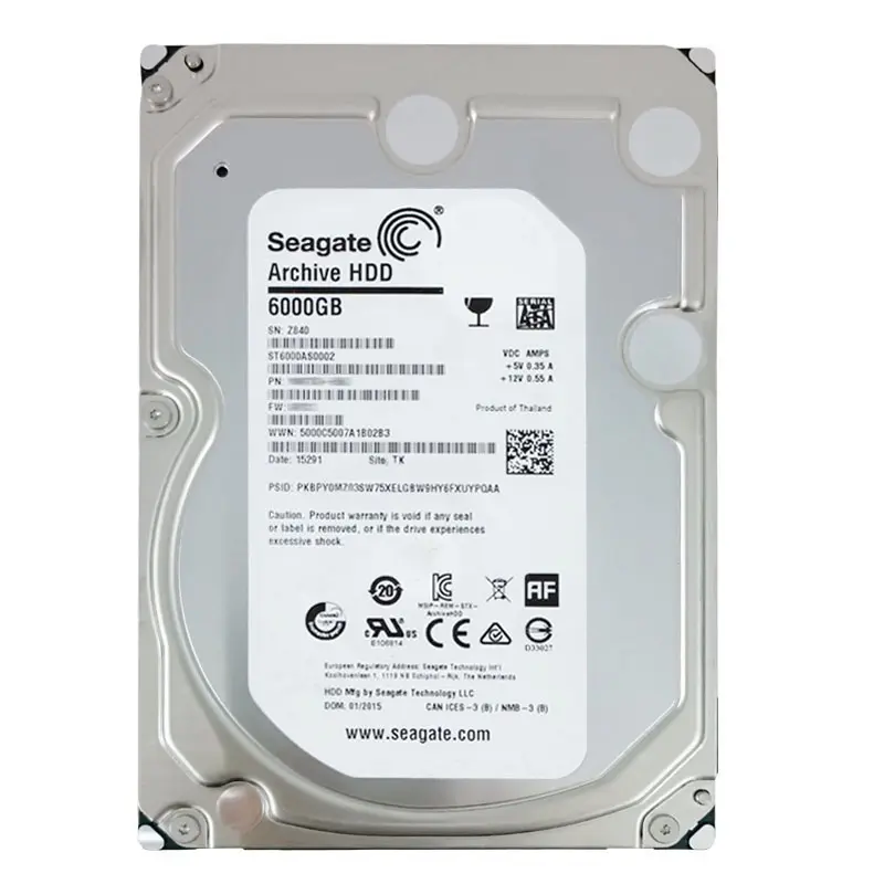 ST6000AS0002.jpg Seagate - 6TB 5.9K SATA 6.0Gbps 3.5" 128MB Cache Hard Drive - ST6000AS0002 - Image 1