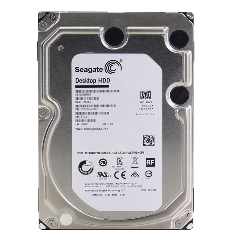Seagate - 6TB 7.2K SATA 6.0Gbps 3.5" 128MB Cache Hard Drive - ST6000DM001
