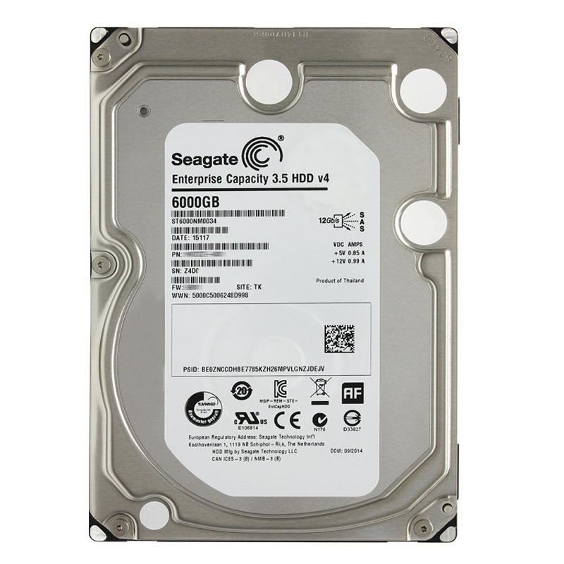 Seagate - 6TB 7.2K SAS 12.0Gbps 3.5" 128MB Cache Hard Drive - ST6000NM0034