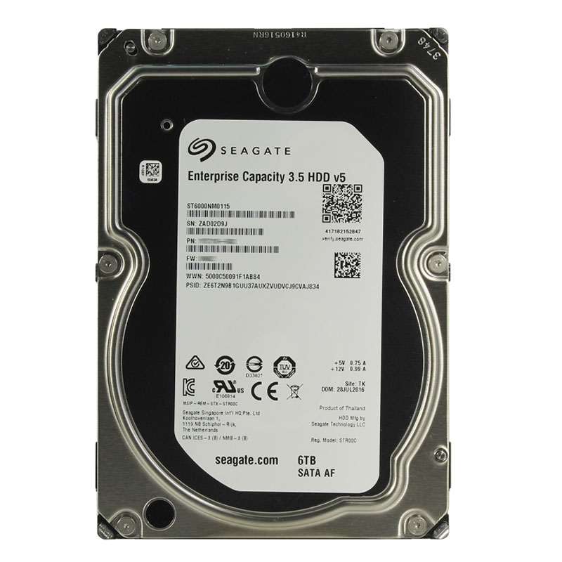 Seagate - 6TB 7.2K SATA 6.0Gbps 3.5" 256MB Cache Hard Drive - ST6000NM0115