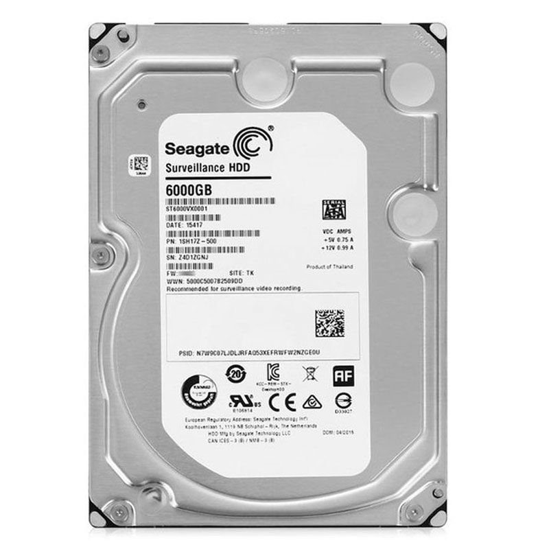 Seagate - 6TB 5.4K SATA 6.0Gbps 3.5" 128MB Cache Hard Drive - ST6000VX0001