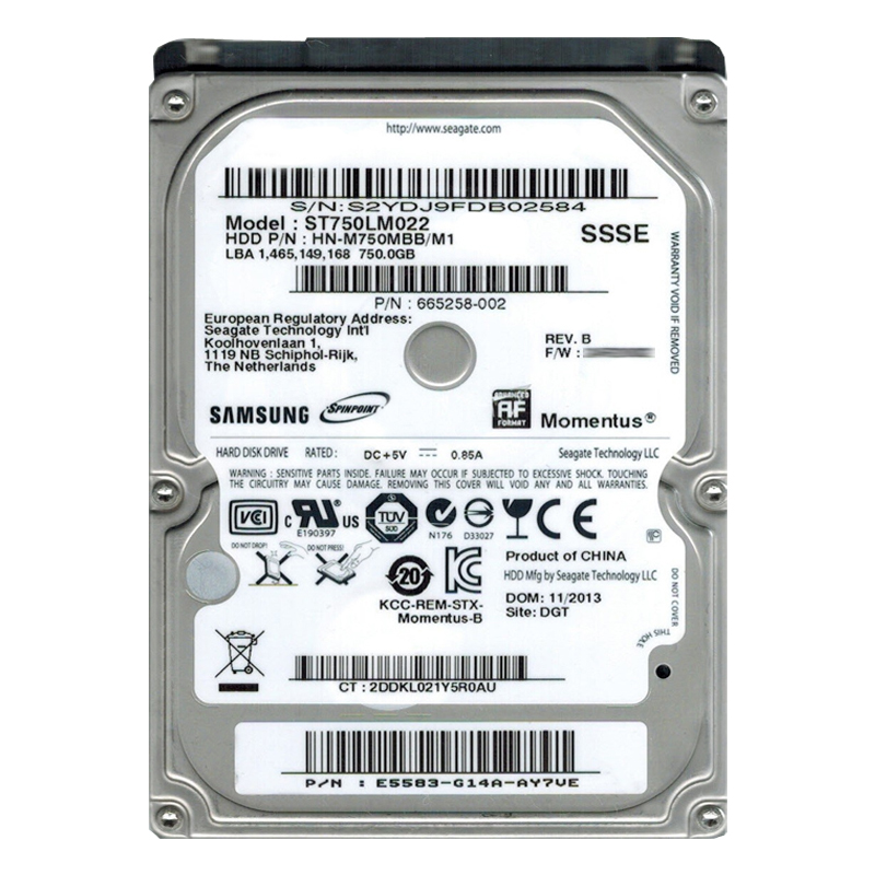 Seagate - 750GB 5.4K SATA 3.0Gbps 2.5" 8MB Cache Hard Drive - ST750LM022