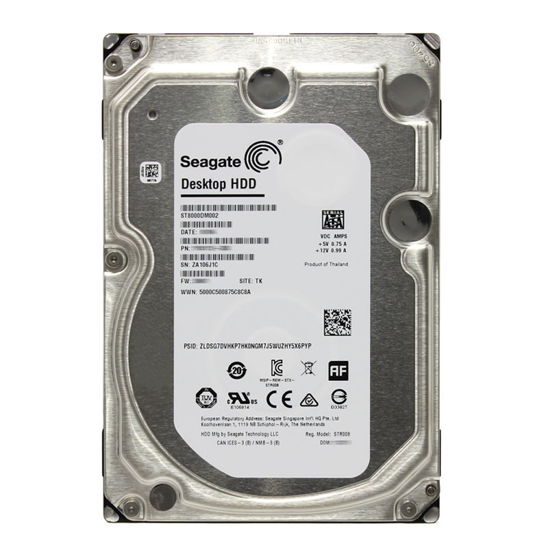 ST8000DM002.jpg Seagate - 8TB 7.2K SATA 6.0Gbps 3.5" 256MB Cache Hard Drive - ST8000DM002 - Image 1