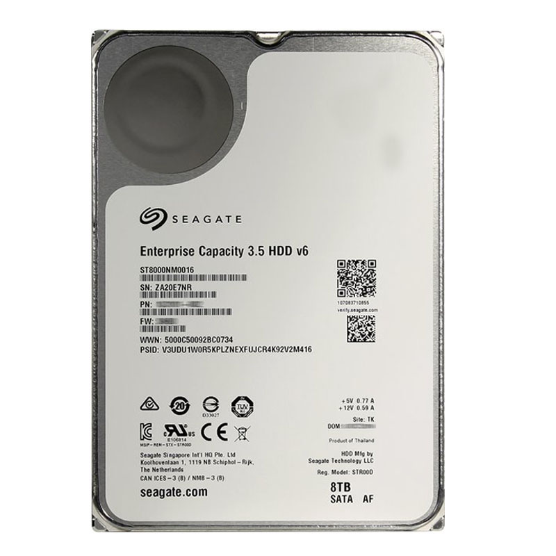ST8000NM0016.jpg Seagate - 8TB 7.2K SATA 6.0Gbps 3.5" 256MB Cache Hard Drive - ST8000NM0016 - Image 1