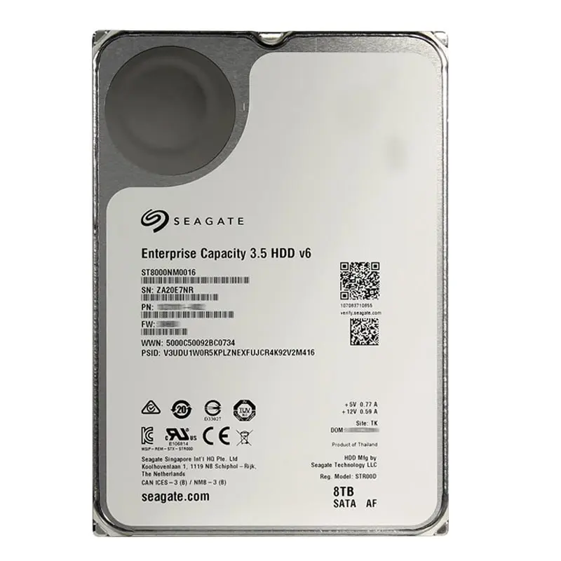 ST8000NM0016.jpg Seagate - 8TB 7.2K SATA 6.0Gbps 3.5" 256MB Cache Hard Drive - ST8000NM0016 - Image 1