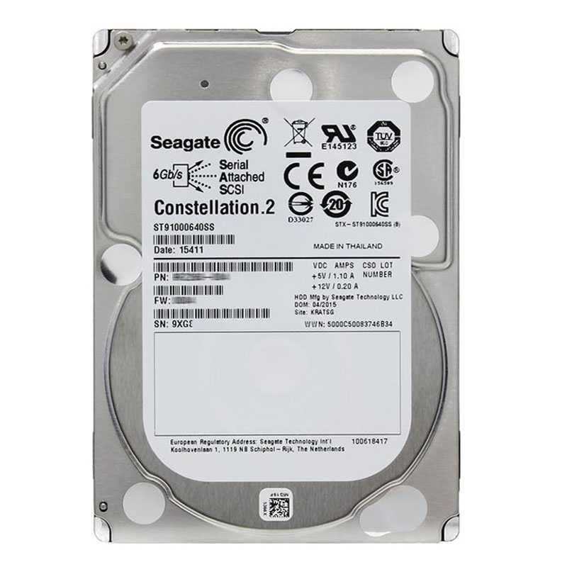 Seagate - 1TB 7.2K SAS 6.0Gbps 2.5" 64MB Cache Hard Drive - ST91000640SS