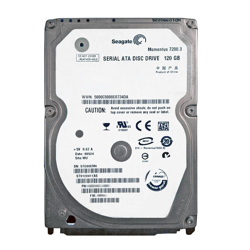 Seagate - 120GB 7.2K SATA 2.5" 16MB Cache Hard Drive - ST9120411AS