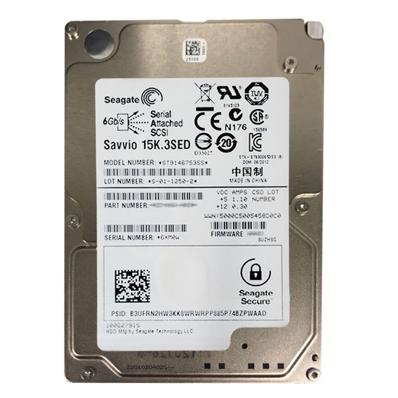 Seagate - 146GB 15K SAS 6.0Gbps 2.5" 64MB Cache Hard Drive - ST9146753SS