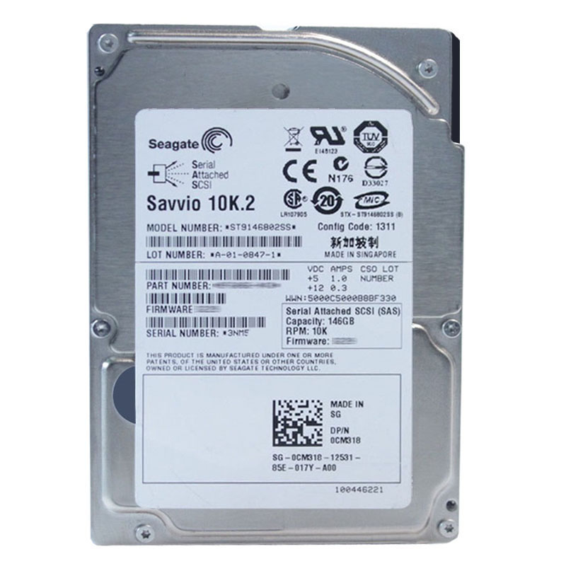 Seagate - 146.8GB 10K SAS 3.0Gbps 2.5" 16MB Cache Hard Drive - ST9146802SS