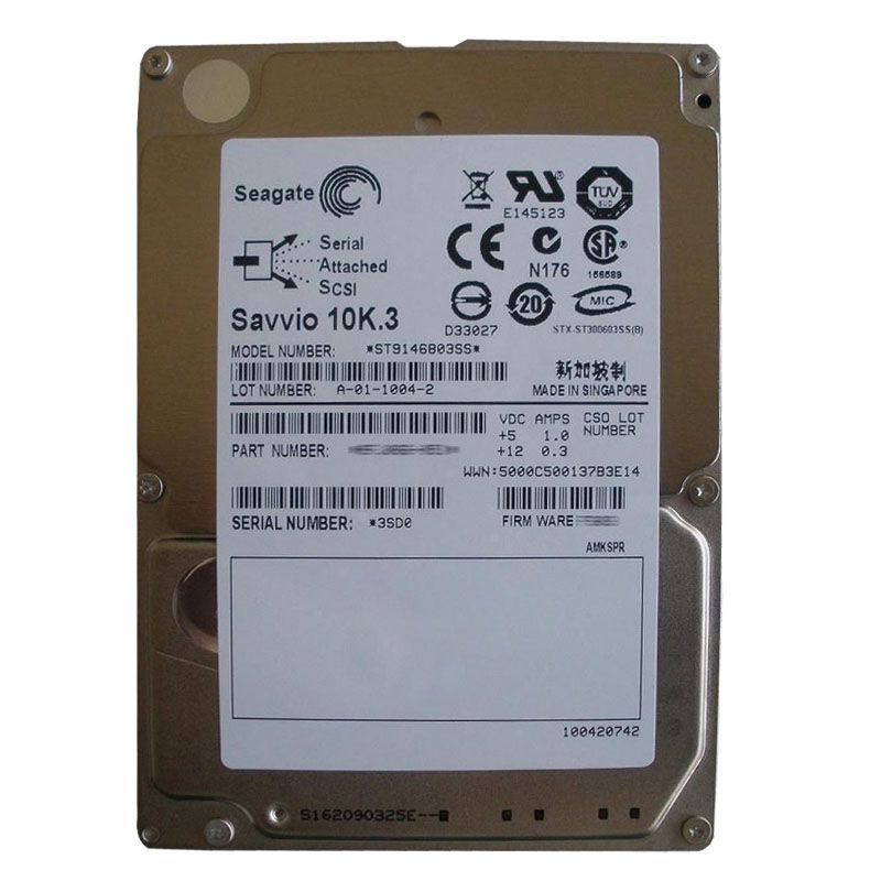 ST9146803SS.jpg Seagate - 146GB 10K SAS-2 6.0Gbps 2.5" 16MB Cache Hard Drive - ST9146803SS - Image 1