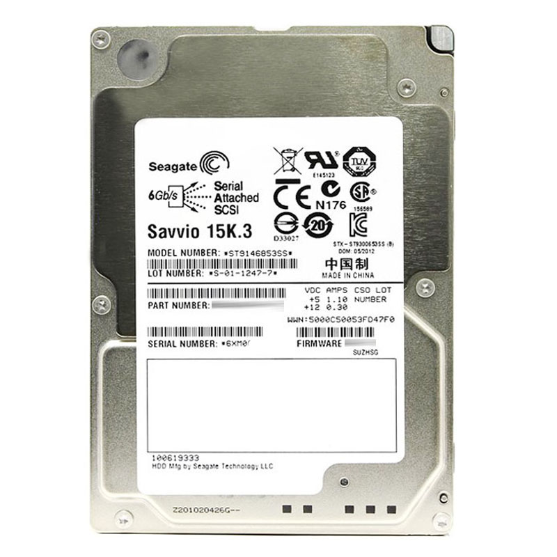 ST9146853SS.jpg Seagate - 146GB 15K SAS-2 6.0Gbps 2.5" 64MB Cache Hard Drive - ST9146853SS - Image 1
