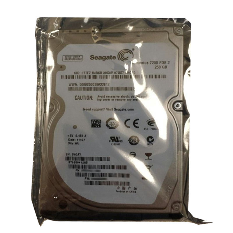 Seagate - 250GB 7.2K SATA 3.0Gbps 2.5" 16MB Cache Hard Drive - ST9250412AS