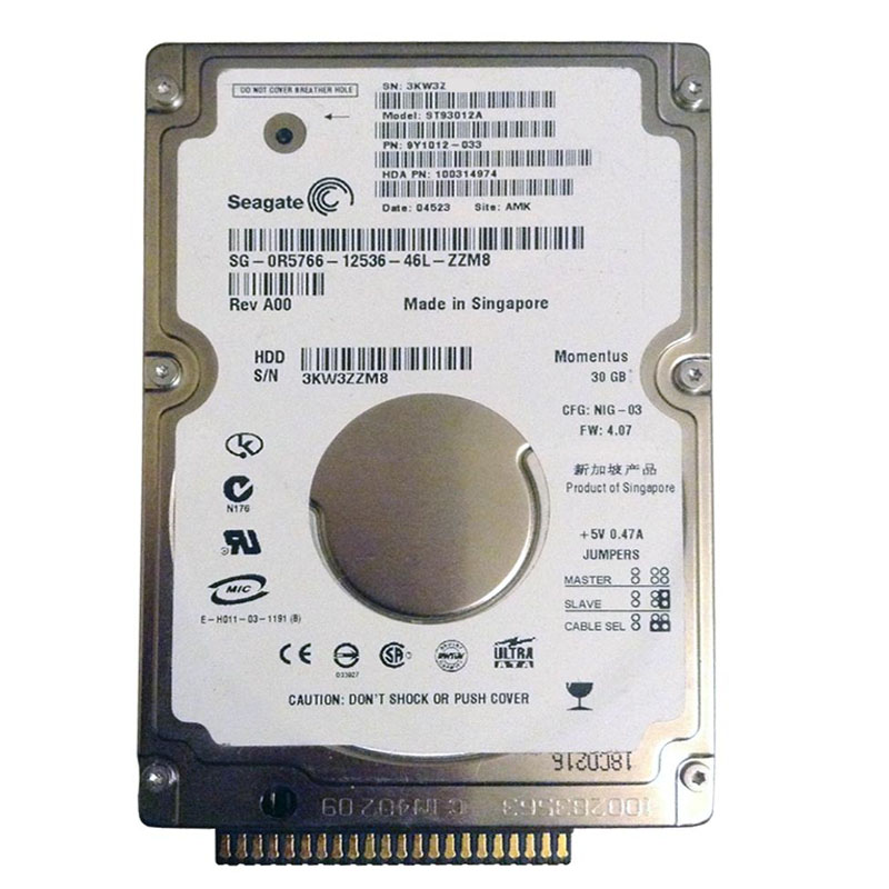 Seagate - 30GB 5.4K IDE 2.5" 2MB Cache Hard Drive - ST93012A