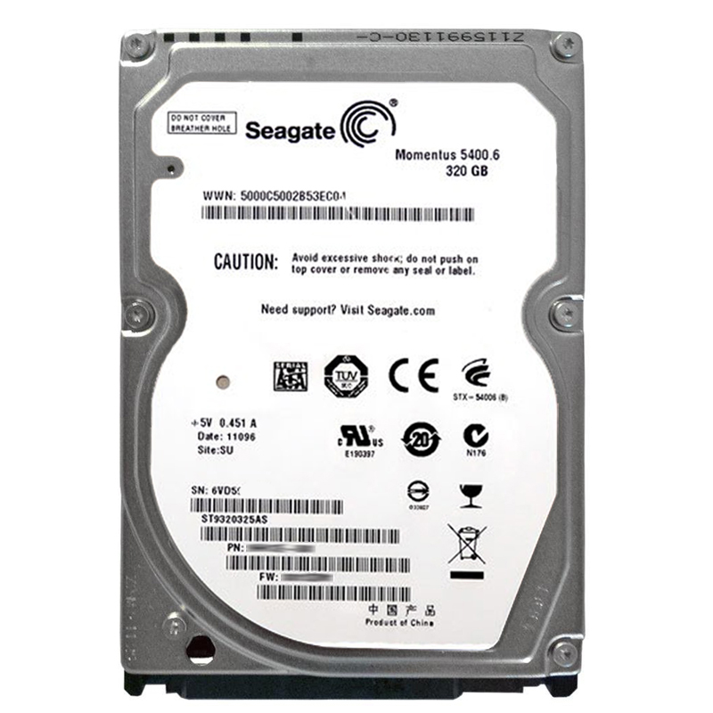 Seagate - 320GB 5.4K SATA 3.0Gbps 2.5" 8MB Cache Hard Drive - ST9320325AS