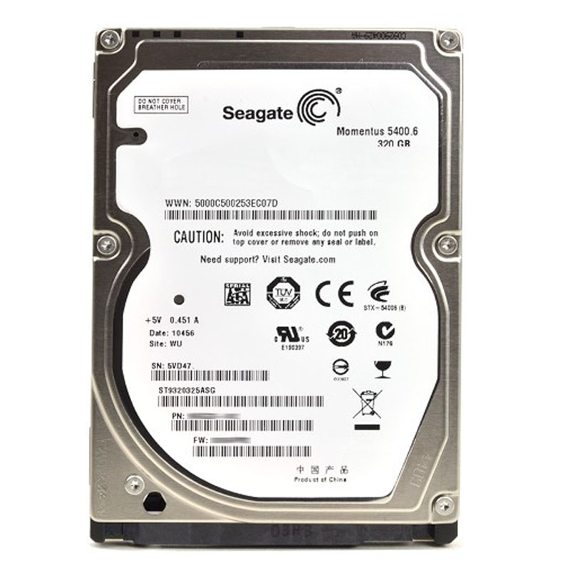 Seagate - 320GB 5.4K SATA 3.0Gbps 2.5" 8MB Cache Hard Drive - ST9320325ASG