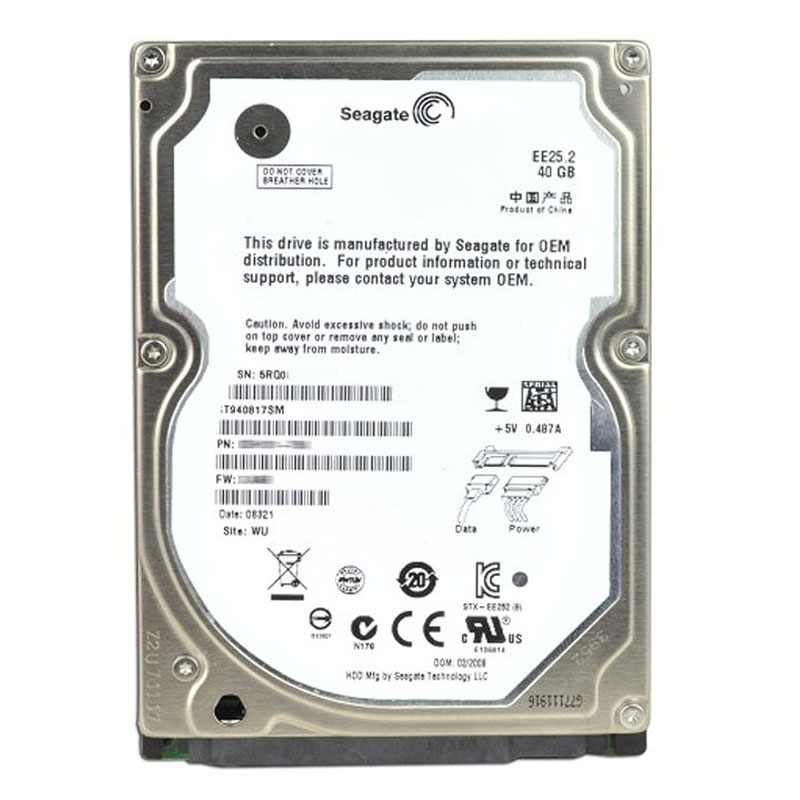 Seagate - 40GB 5.4K SATA 2.5" 8MB Cache Hard Drive - ST940817SM